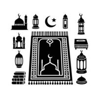 Muslim Gebet Matte Vektor. Gebet Teppich Design Illustration vektor