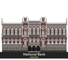 National Bank von Ukraine. Illustration vektor