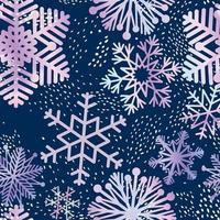 Schnee nahtlose Muster. abstrakte Winterkulisse mit Punkten, Schneeflocken. saisonale Natur gezeichnete Textur. Winterurlaub künstlerischer Hintergrund aus der Weihnachtskollektion. vektor