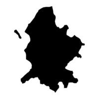 vesthimmerland kommun Karta, administrativ division av Danmark. illustration. vektor