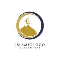 Moschee Symbol Illustration Design Vorlage vektor
