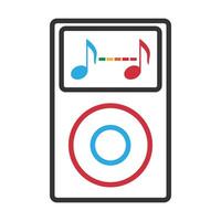 Musik-Player-Icon-Design vektor