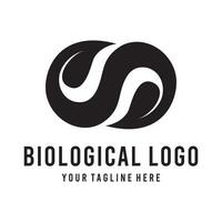 biologisk logotyp fil eps 10 lätt till använda sig av vektor