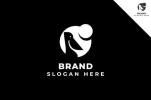 Vogel Logo Vorlage Design. modern und minimal Logotyp. Tier Logo Design Illustration. passen zum Marke, Unternehmen, Merchandise, Symbol, Etikett, Geschäft. eps 10. vektor