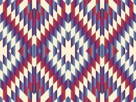 einheimisch amerikanisch indisch Ornament Muster geometrisch ethnisch Textil- Textur Stammes- aztekisch Muster navajo Mexikaner Stoff nahtlos Dekoration Mode vektor