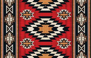 inföding amerikan indisk prydnad mönster geometrisk etnisk textil- textur stam- aztec mönster navajo mexikansk tyg sömlös dekoration mode vektor