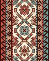 einheimisch amerikanisch indisch Ornament Muster geometrisch ethnisch Textil- Textur Stammes- aztekisch Muster navajo Mexikaner Stoff nahtlos Dekoration Mode vektor