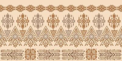 einheimisch amerikanisch indisch Ornament Muster geometrisch ethnisch Textil- Textur Stammes- aztekisch Muster navajo Mexikaner Stoff nahtlos Dekoration Mode vektor