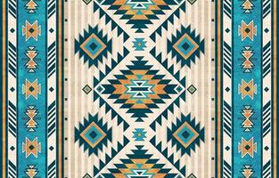 einheimisch amerikanisch indisch Ornament Muster geometrisch ethnisch Textil- Textur Stammes- aztekisch Muster navajo Mexikaner Stoff nahtlos Dekoration Mode vektor