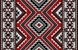 einheimisch amerikanisch indisch Ornament Muster geometrisch ethnisch Textil- Textur Stammes- aztekisch Muster navajo Mexikaner Stoff nahtlos Dekoration Mode vektor