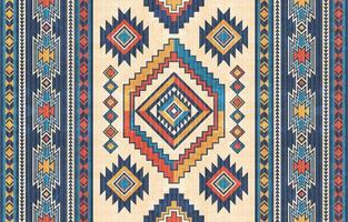 einheimisch amerikanisch indisch Ornament Muster geometrisch ethnisch Textil- Textur Stammes- aztekisch Muster navajo Mexikaner Stoff nahtlos Dekoration Mode vektor