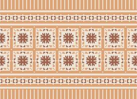 Pixel amerikanisch ethnisch einheimisch Muster.traditionell Navajo, Azteken, Apache, Südwesten und Mexikaner Stil Stoff Muster.abstrakt Motive Musterdesign zum Stoff, Kleidung, Decke, Teppich, gewebt, Wickeltuch, vektor