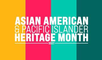 Maj är asiatisk amerikan och pacific öbo arv månad bakgrund mall. firar de kultur, traditioner och historia i de förenad stater. använda sig av till baner, omslag, plakat, kort, och affisch. vektor