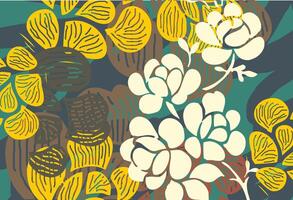 indonesiska batik motiv med mycket distinkt växt mönster vektor