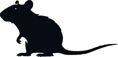 två råttor silhuett . stående råtta ikon . råttor isolerat på en vit bakgrund. mus klämma konst vektor