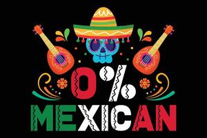 cinco de mayo mexikansk ny t-shirt design skriva ut redo fil. vektor