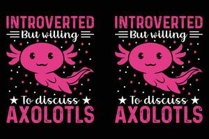 ich lesen ein viell damit viele Bücher damit wenig Zeit, bunt Grafik T-Shirt, Axolotl T-Shirt Design. vektor