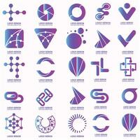 Brief Logo modern und geometrisch Typografie vektor