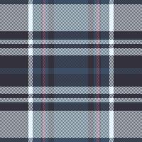 Textur prüfen Tartan von Textil- Muster mit ein Hintergrund Stoff Plaid nahtlos. vektor