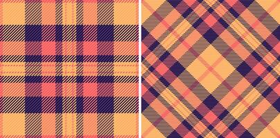 textur bakgrund tyg av mönster pläd med en kolla upp textil- sömlös tartan. vektor