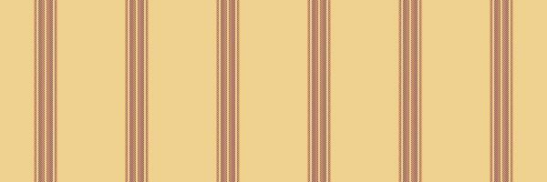 Einladung Hintergrund nahtlos , schick Vertikale Textil- Stoff. stolz Streifen Muster Linien Textur im Bernstein und Rosa Farben. vektor