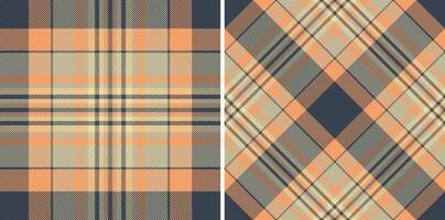 textur bakgrund av tyg kolla upp mönster med en tartan sömlös textil- pläd. vektor