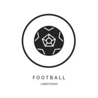 logotyp design för företag. fotboll logotyper. vektor