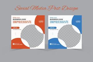 sociala medier postdesign vektor