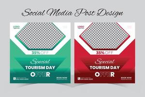 Social Media Post Design Vorlage vektor