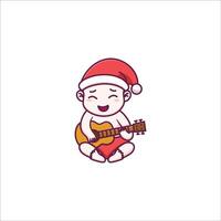 süß Baby feiern Weihnachten Illustration vektor