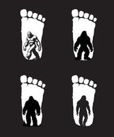 Bigfoot Silhouette Design vektor