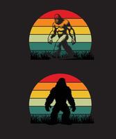 Bigfoot Silhouette Design vektor