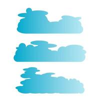 uppsättning av moln illustration vektor
