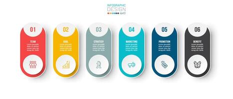 Infografik-Vorlage Geschäftskonzept mit Schritt. vektor