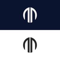 nn brief logo vektor vorlage kreative moderne form bunte monogramm kreis logo firmenlogo gitter logo