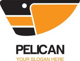 Pelikan Vogel Logo Design Inspiration vektor