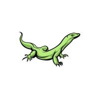 Goanna Reptil Tier Vektor-Logo vektor
