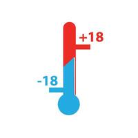 Zeichen Thermometer Versand Symbol isoliert. Lager Temperatur Angebot zum Box vektor