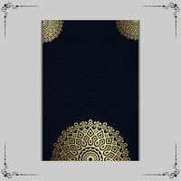 lyx dekorativ mandala bakgrund med arabiska islamiska vektor