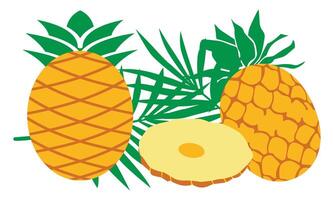 Ananas Design und Illustration bündeln. vektor