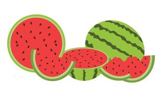 Wassermelone Design und Illustration. vektor