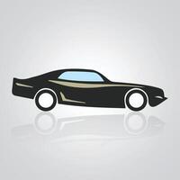 Auto Symbole, Jahrgang Autos, einzigartig Symbole, und ein Auto Logo mit ein Silber Hintergrund, Illustration vektor