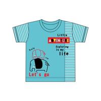 Karikatur Vorlage Design mit Elefant Thema Slogan zum Kinder- T-Shirts. Illustrator vektor