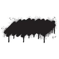 Graffiti sprühen gemalt Linien schwarz Tinte Spritzer isoliert auf Weiß Hintergrund. vektor