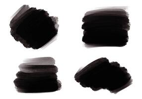 Tinte Farbe schwarz Bürste Schlaganfall Spritzer einstellen Design vektor