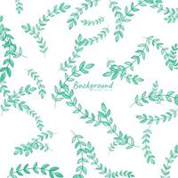 mönster av tropiska gröna blad isolerad på vit bakgrund. blommönster element. bröllopsinbjudningar, gratulationskort, bloggar, affischer. vektor - illustration