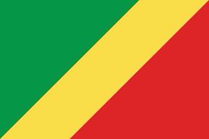 Flagge von das Republik von das Kongo vektor