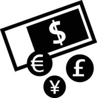 Geld Währung Austausch iso Symbol vektor