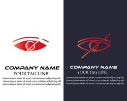 Auge Logo Design verwenden Ihre Unternehmen vektor