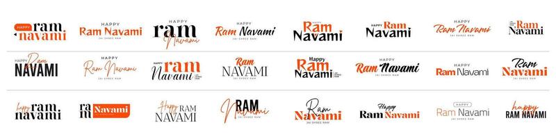 Happy Ram Navami Festival von Indien Social Media Post vektor